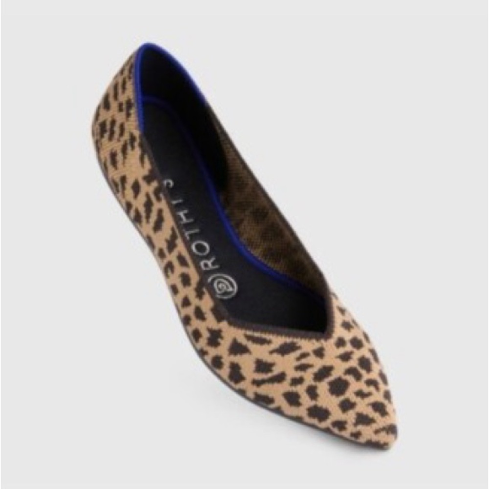Rothy's Leopard Print Points- Size 8
